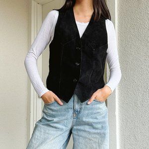 80's Leather Lightweight Vest